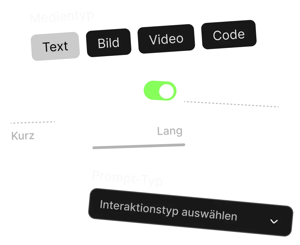 Symbol für KI-Anpassungen oder Regler
